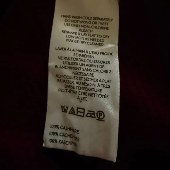 Free People Lila Waffle Knit Cashmere Cardigan Cherry Red Button Large - Picture 7 of 8